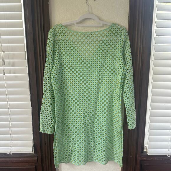 Vintage Tommy Bahama Crochet Eyelet Beach Pool Lake Coverup Size M Y2K - Picture 7 of 7